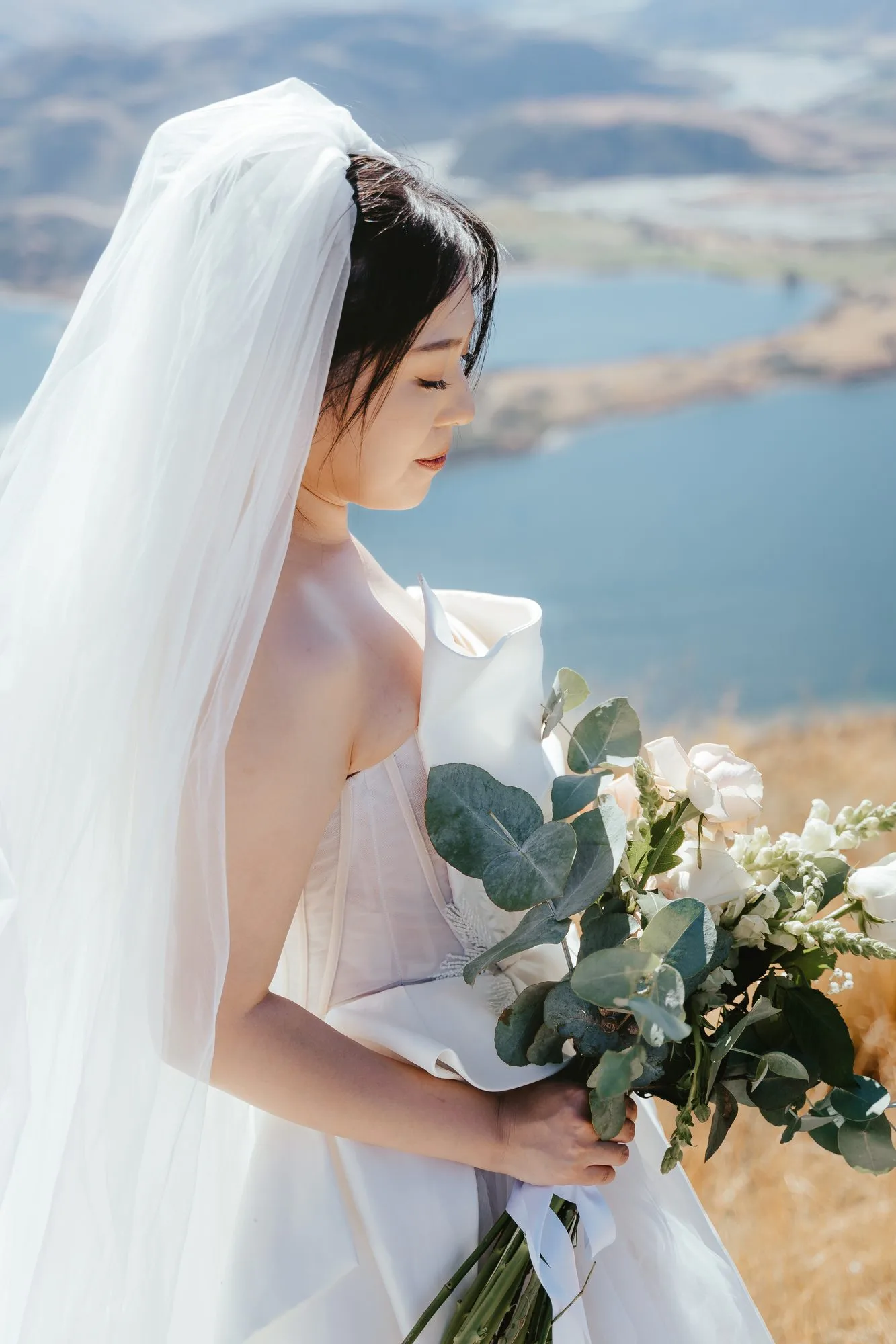 Couple photographed on Coromandel Peak above Lake Wānaka